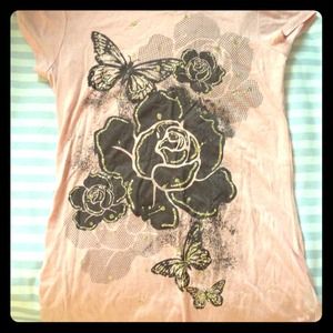 100% cotton light pink T shirt