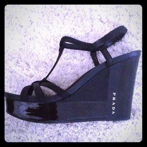 Black Prada Wedges!