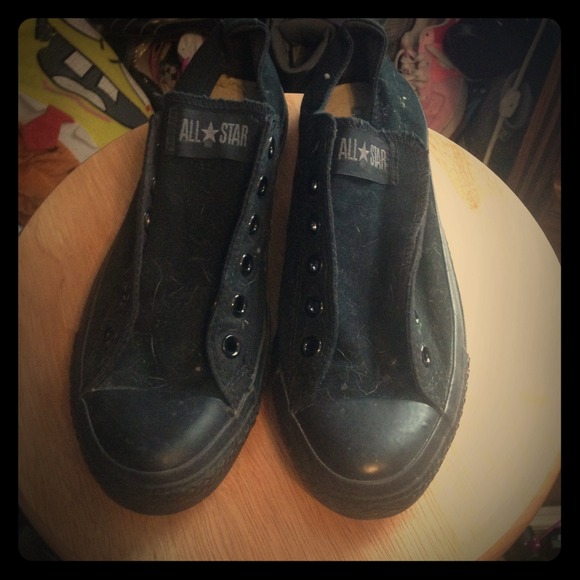Black Chuck Taylor's Converse❤