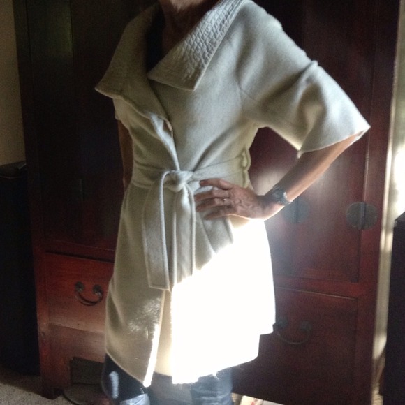 White Wool & Silk coat