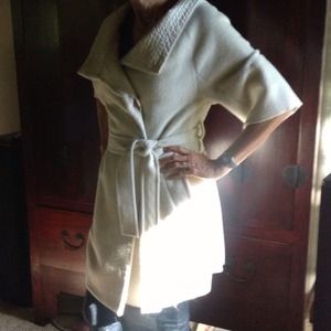 White Wool & Silk coat