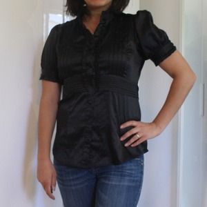 Silky Forever 21 Blouse with Waist Tie