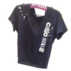 BEBE SPORT Short Sleeve Hoodie