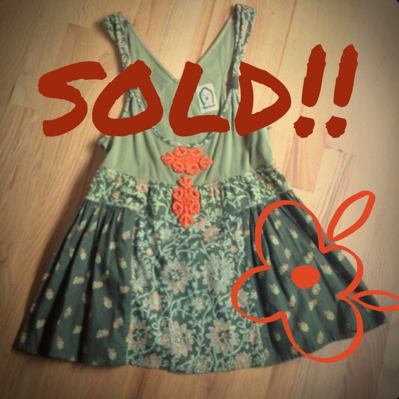 SOLD!! Free people embellished tank