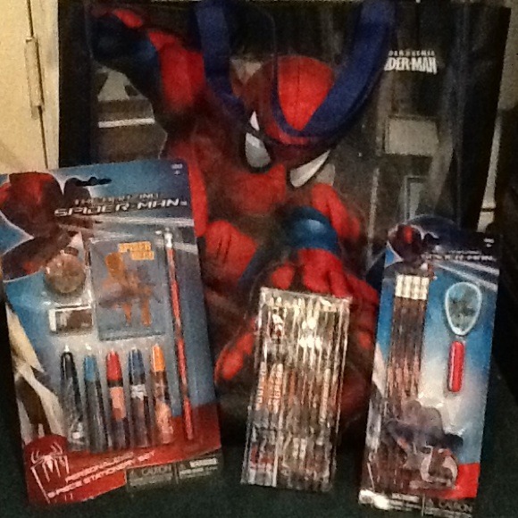Spider-Man tote and school supplies