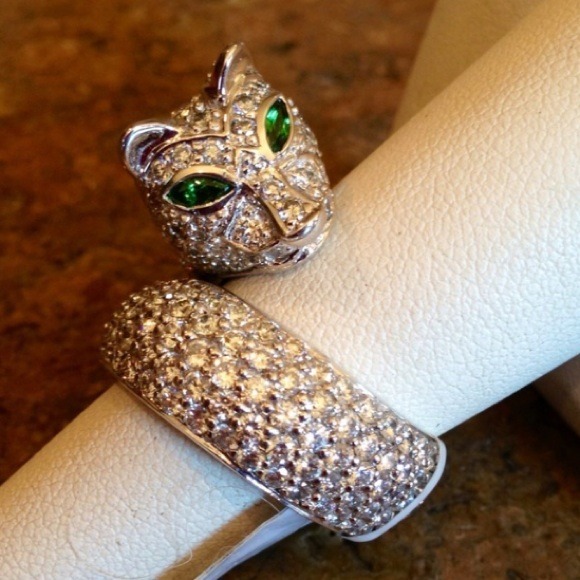 Sonia Bitton 18K WG 7.15CT Diamond Panther Ring💎 - Picture 3 of 4