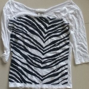 Zebra print super cool shirt