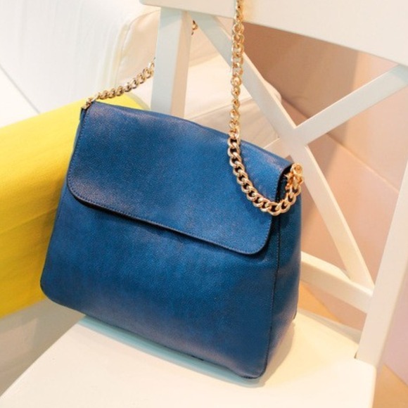 Handbags - 😍😍New blue pu leather fashion handbag