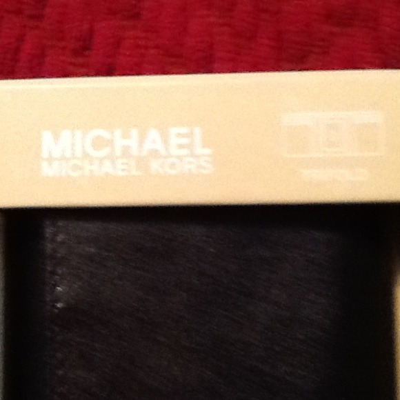 Black Michael Kors men's trifold wallet