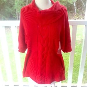❌HOLD..Calvin Klein Burnt Orange Cowl Neck Sweater
