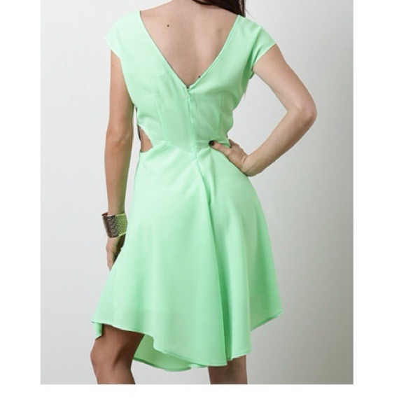 Neon Green Dress - Picture 3 of 4