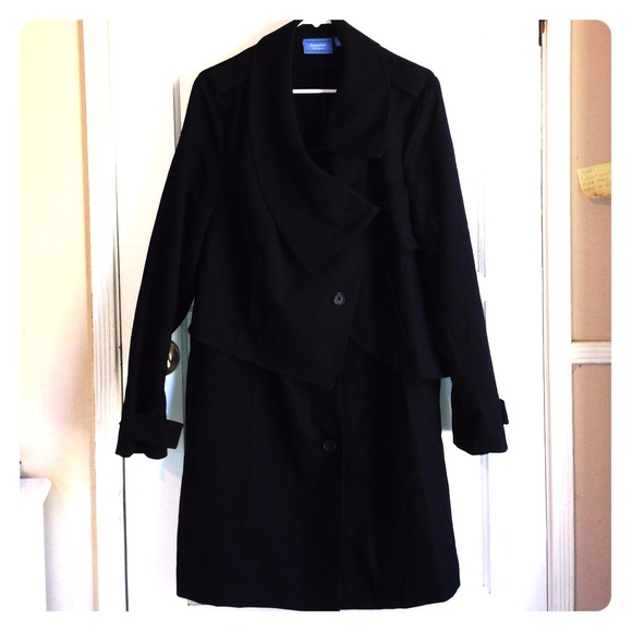 Extra-Large Vera Wang Simply Vera Navy Trenchcoat