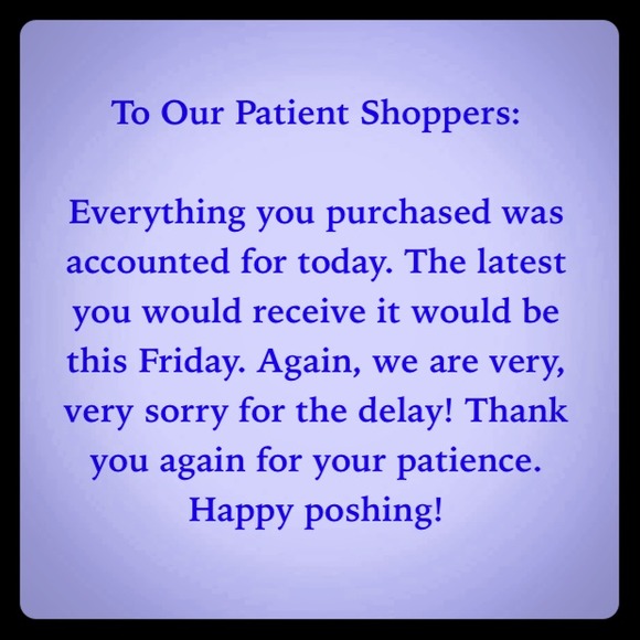 Thanks for your patience