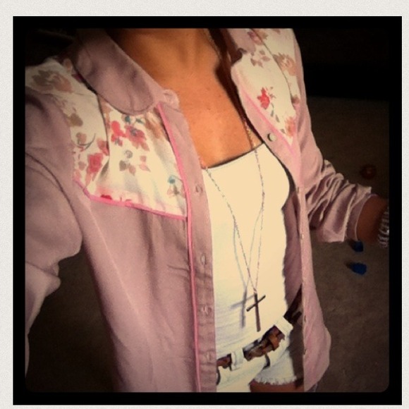 Pink Floral Formal Flannel