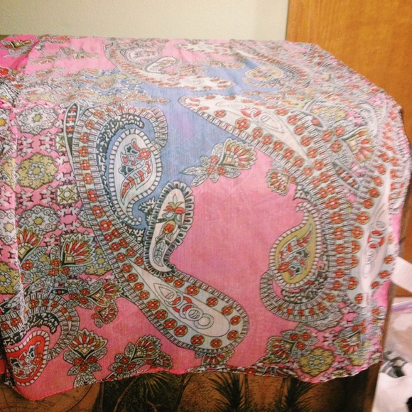 Pink scarf