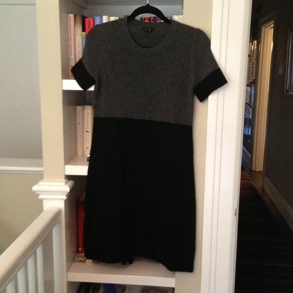 Theory colorblock dress + Philosophy striped dress