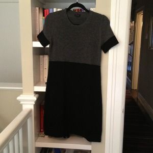 Theory colorblock dress + Philosophy striped dress