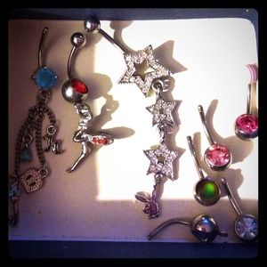 Lot of belly rings