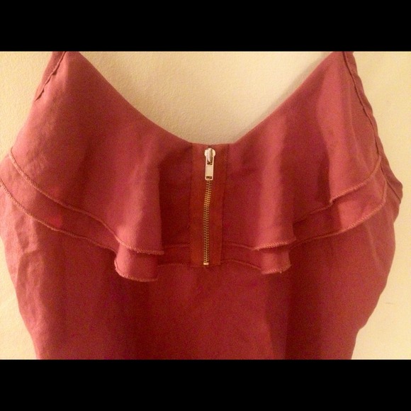 Pink Ruffle Spaghetti Strap Top - Picture 2 of 2