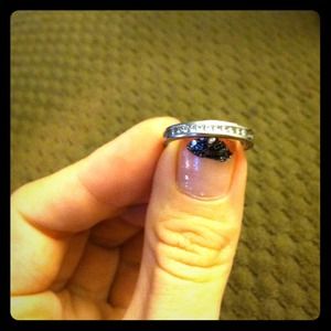 14 k white gold wedding band from zales.