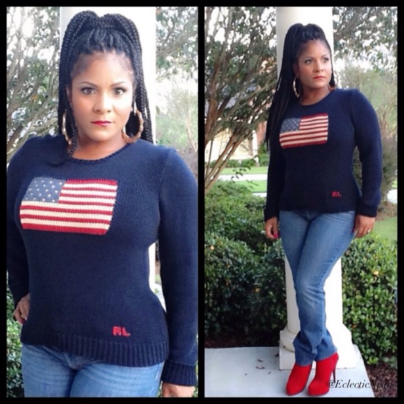❌SOLD❌Ralph Lauren Flag Sweater