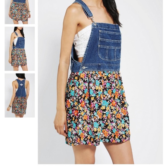 SOLD Urban Renewal Overall Dress - Picture 2 of 3