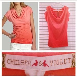 Chelsea & Violet Cold Shoulder Ombré Top