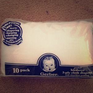 Gerber cloth diapers 10pack