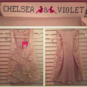 Chelsea & Violet Floral Lace Top
