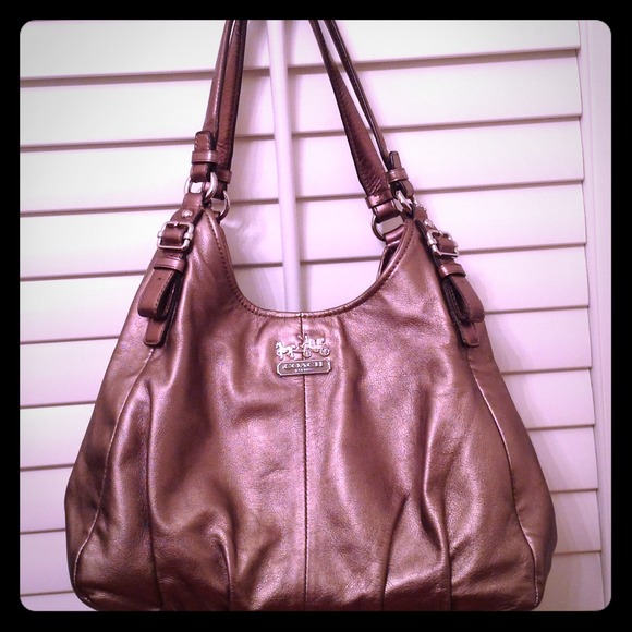🎈REDUCED 10-27 NWT COACH MADISON GUNMETAL GENUINE