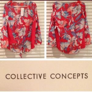 Collective Concepts Floral Blouse