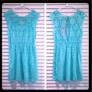 Chelsea & Violet Blue Lace Dress
