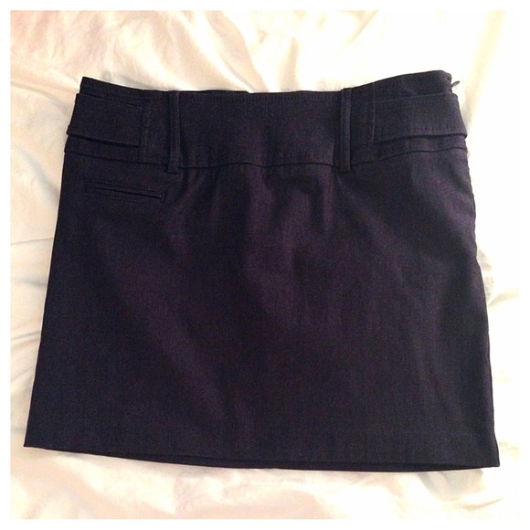 Dark Pencil Skirt with Pockets