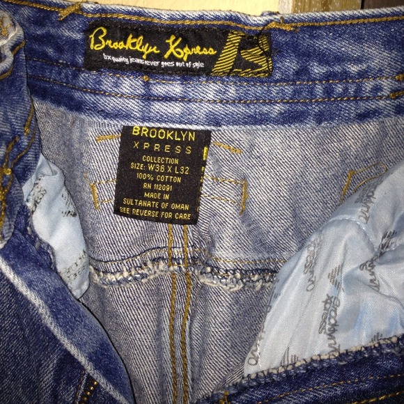 Reduced Men's Brooklyn Xpress Jeans Sz36x32 - Picture 4 of 4