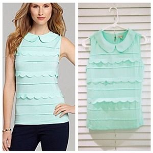 Cremieux Heather Peter Pan Top