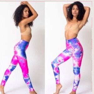 American Apparel Tie Dye Printed Nylon Leggings💕