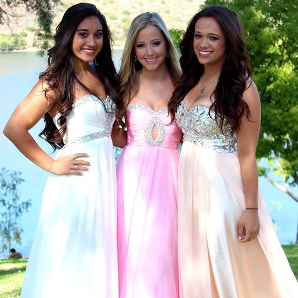 Light Pink floor length Sherri Hill dress