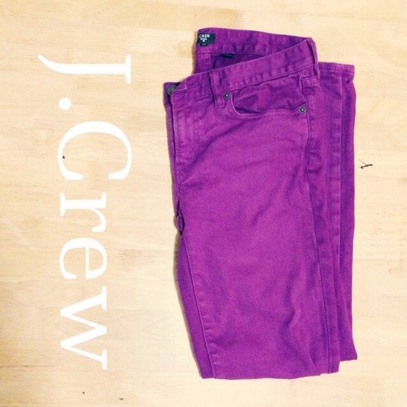 Purple J.Crew Toothpick Jeans