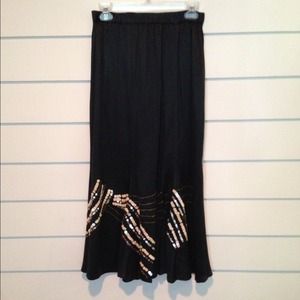 Vintage Art Deco style skirt with sequin detailing