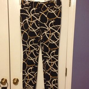 Cache Navy Ankle Pants