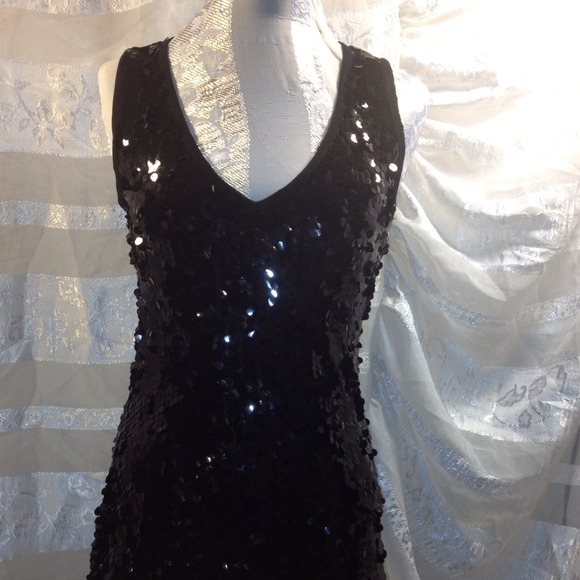 Black Sequin Dress - Picture 1 of 4