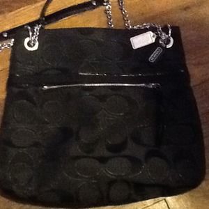 Coach multi way fabric bag