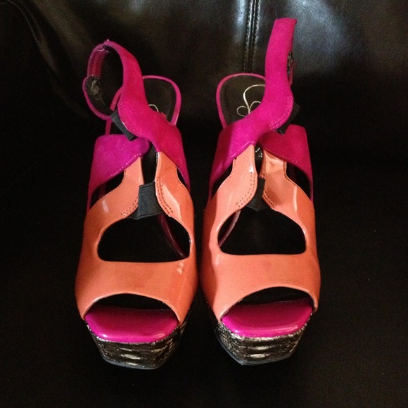 Jessica Simpson Platform Sling Backs