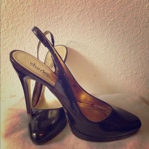 Patent Sling Backs By CHARLES by Charles David