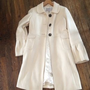 Price ✂️Ivory Snow Wool Coat
