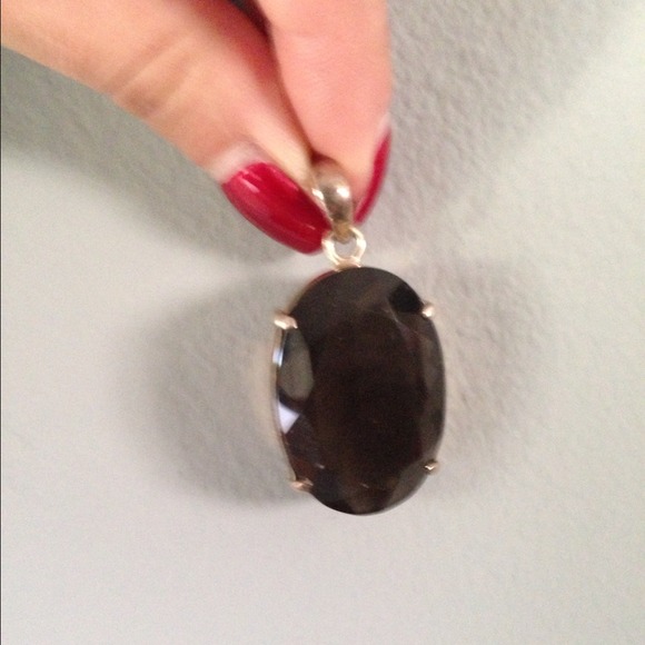 Genuine topaz pendent