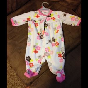 Carters sleeper 0-3 months with flower design