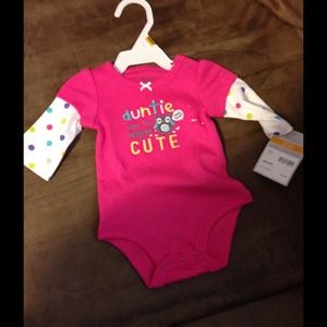 Carters long sleeve preemie onsie