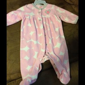Carters pink sleeper 0-3months.