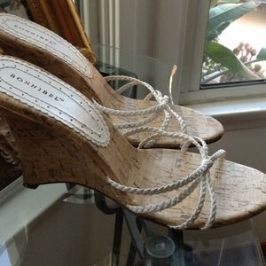 White wedge sandal